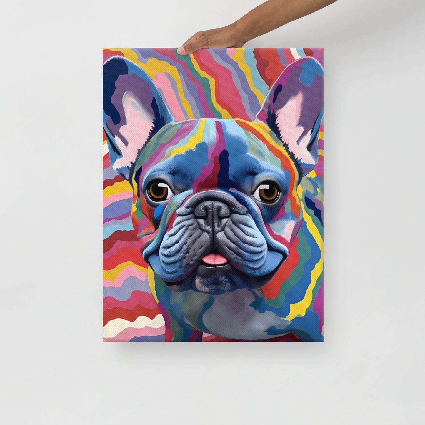 Psychedelic Pooch Canvas Art