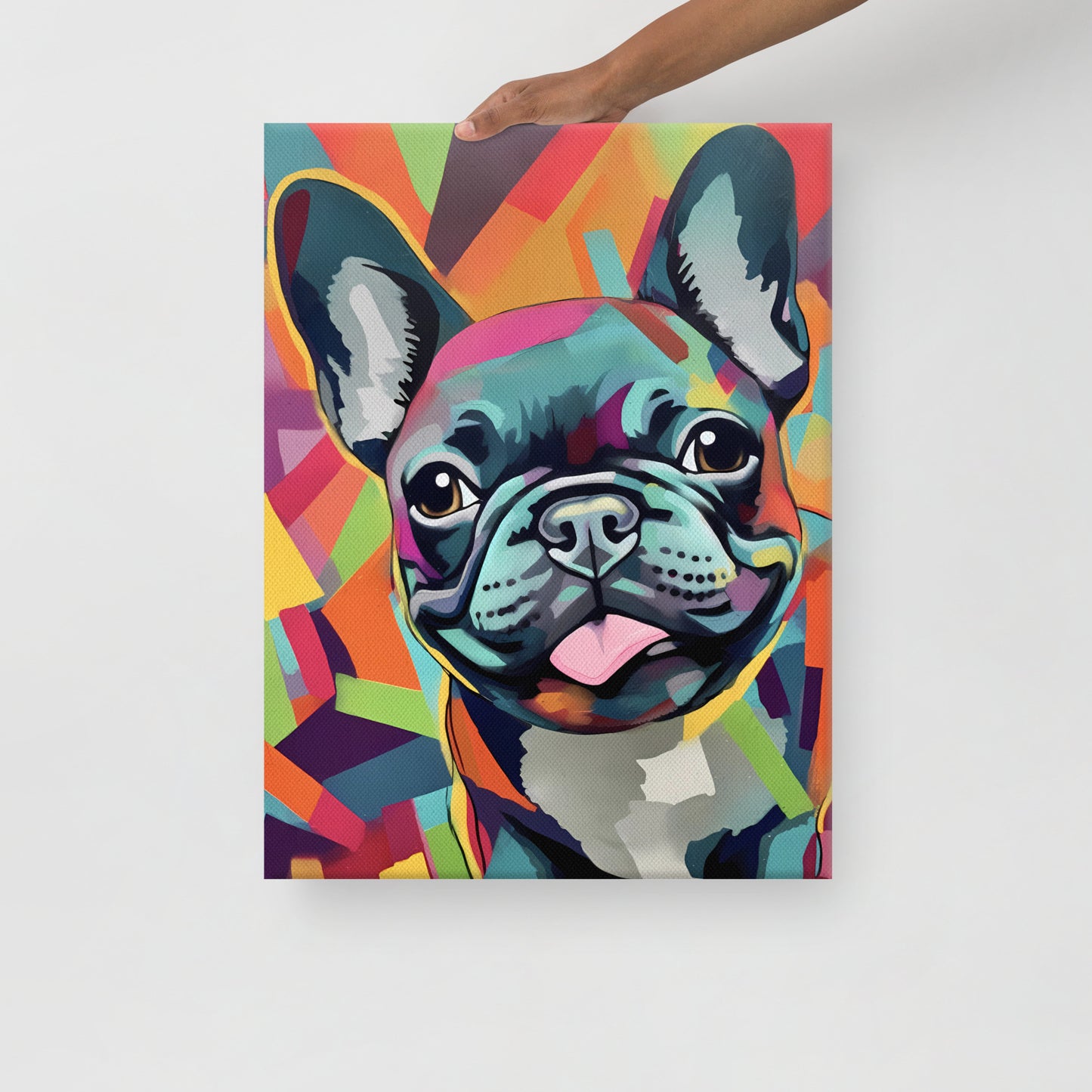 Neon Nuzzle Canvas Art