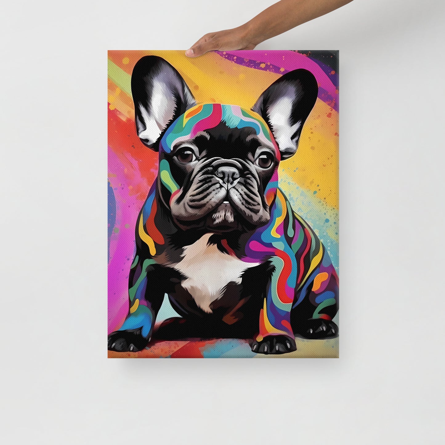 Cosmic Canine Canvas Art