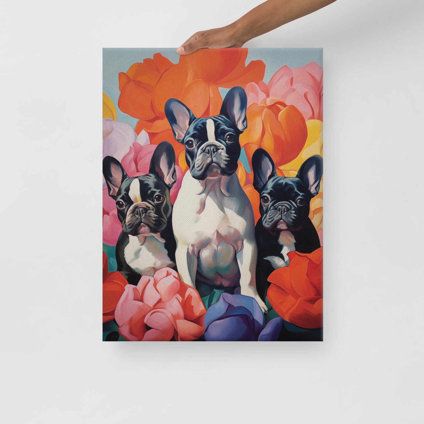 Three Flowers Canvas