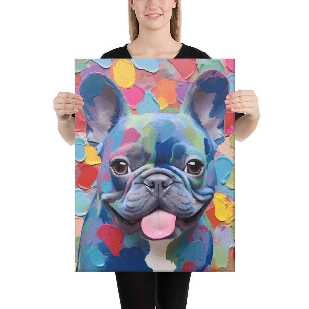 Spotty Blue Canvas