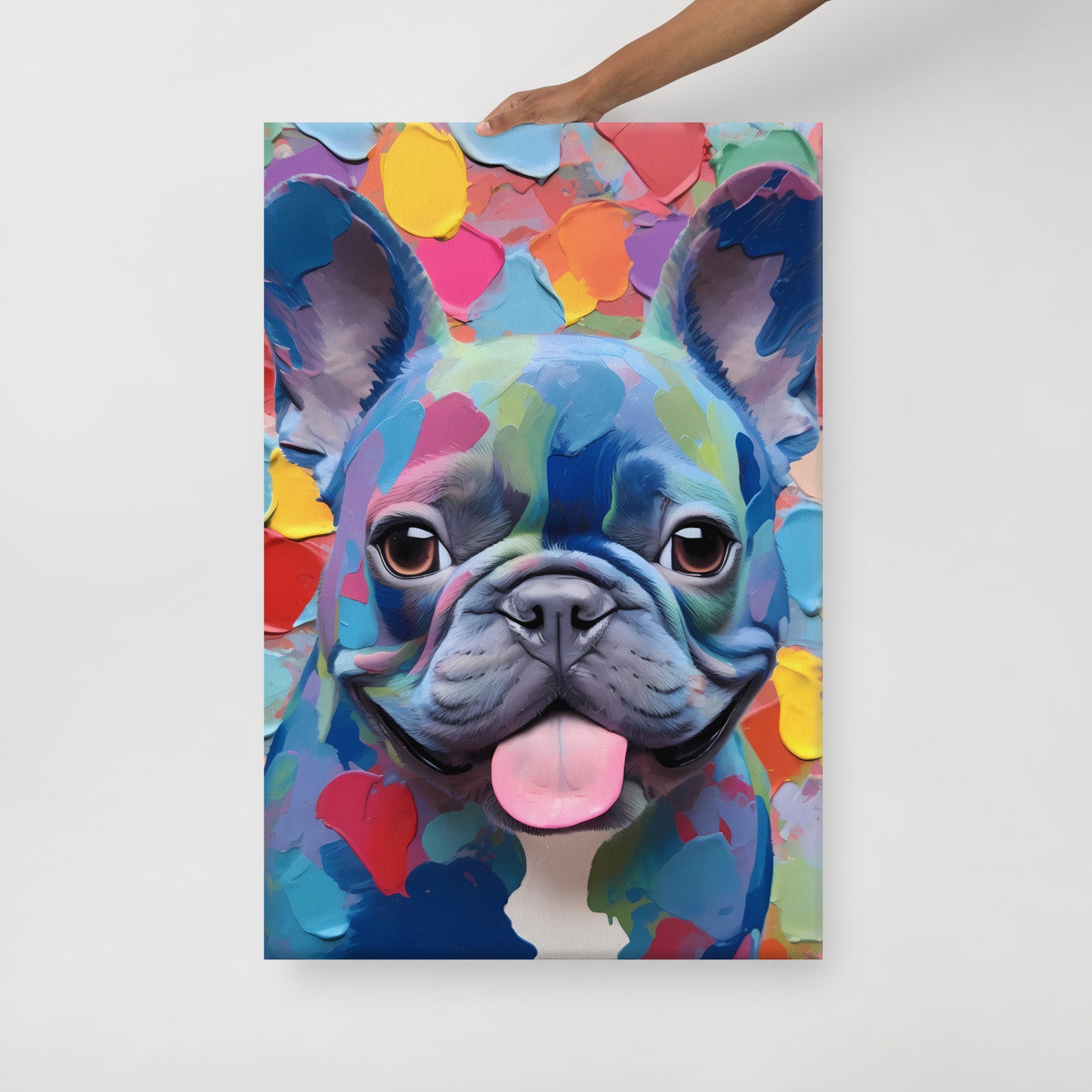 Spotty Blue Canvas
