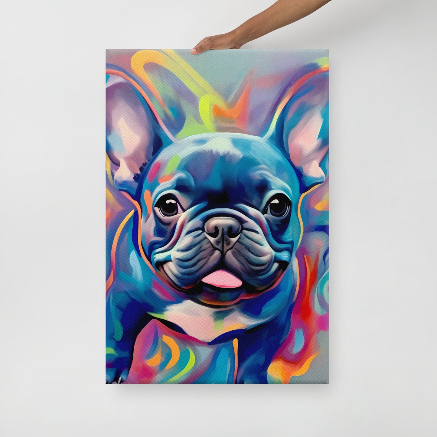 Graffiti Gusto: Bulldog's Burst - Canvas