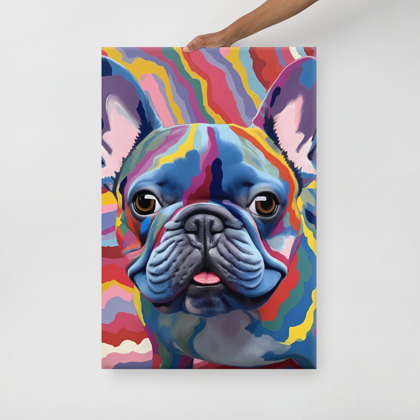 Psychedelic Pooch Canvas Art