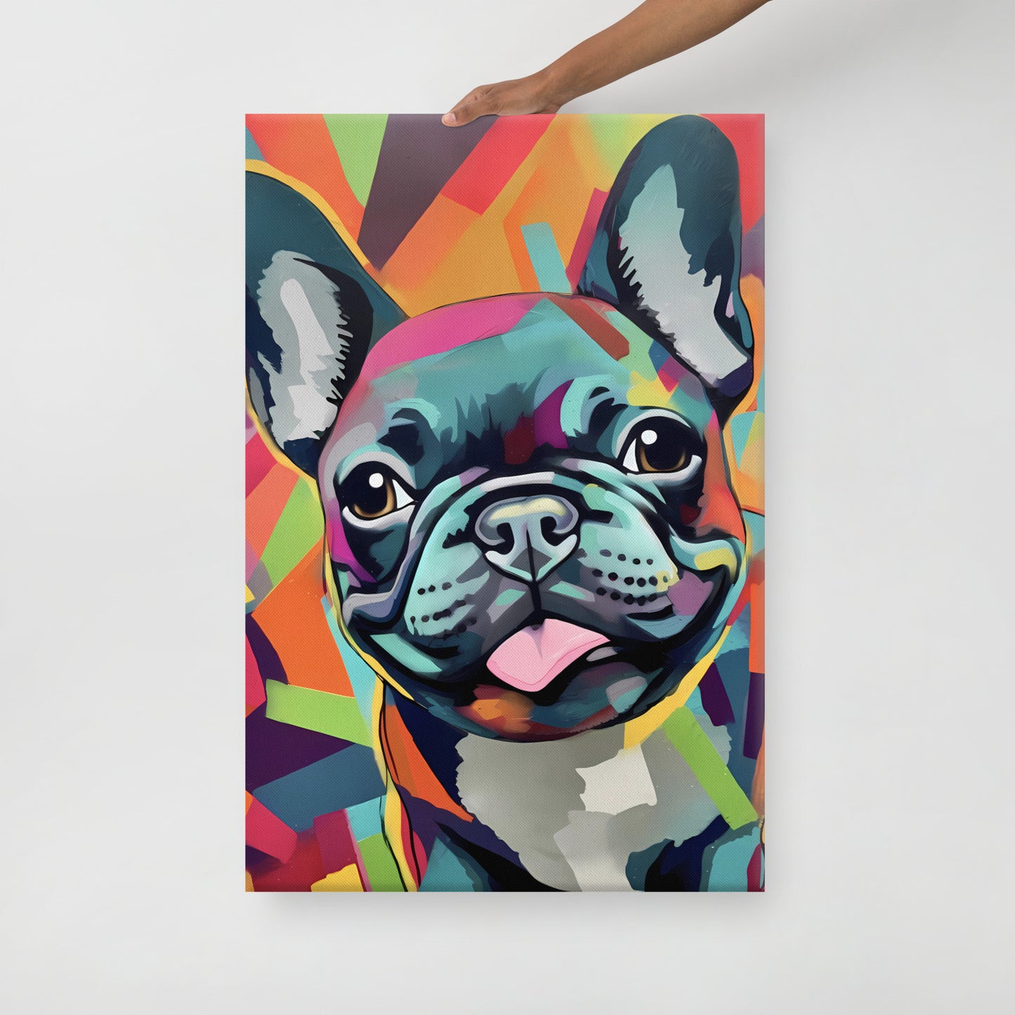 Neon Nuzzle Canvas Art