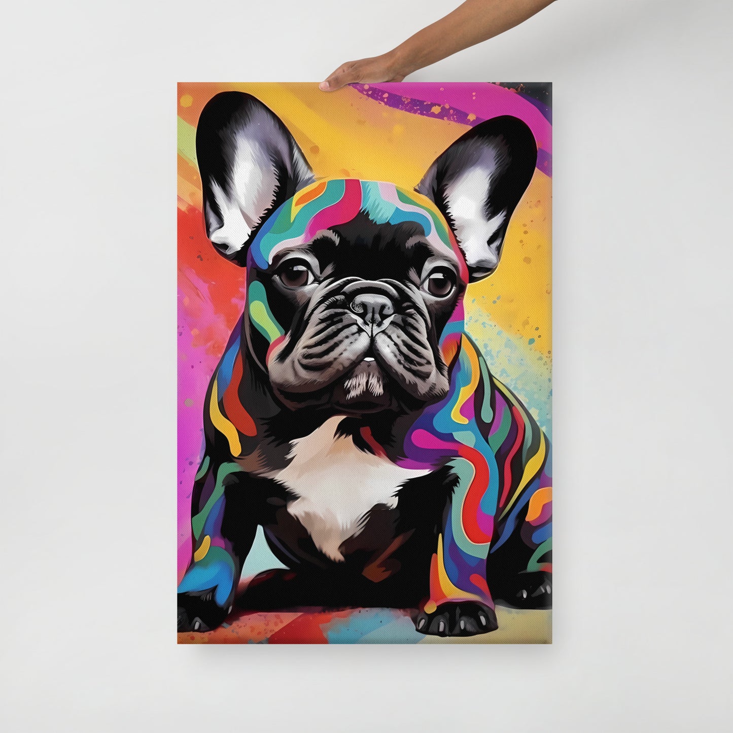 Cosmic Canine Canvas Art