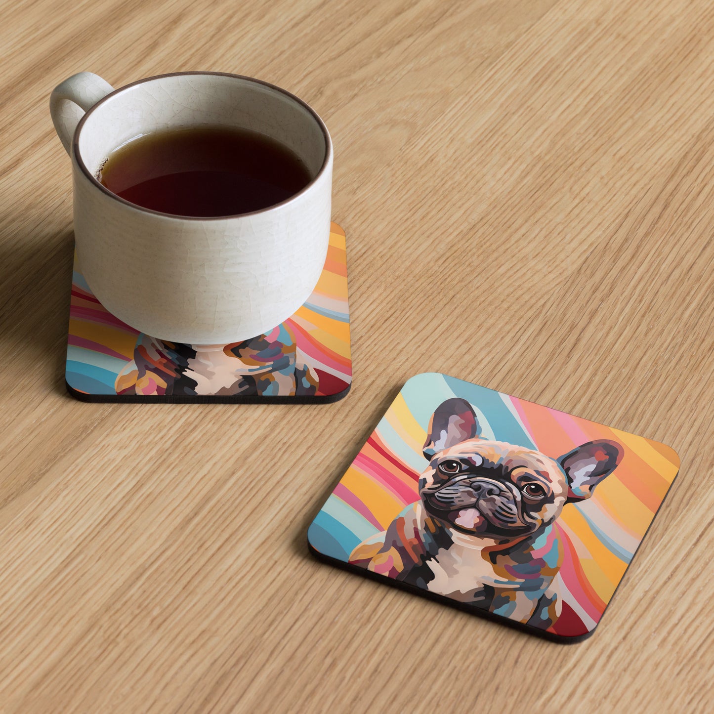 Retro Frenchie Coaster