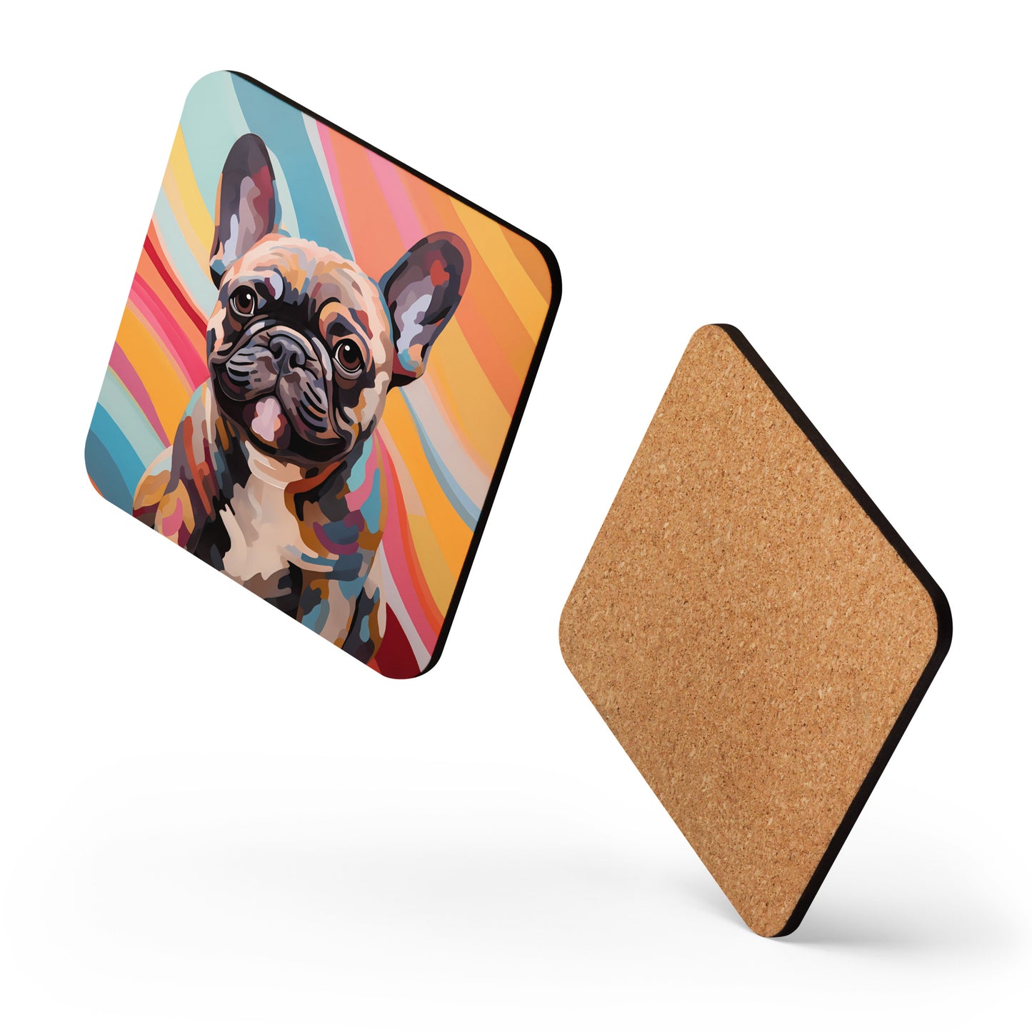 Retro Frenchie Coaster