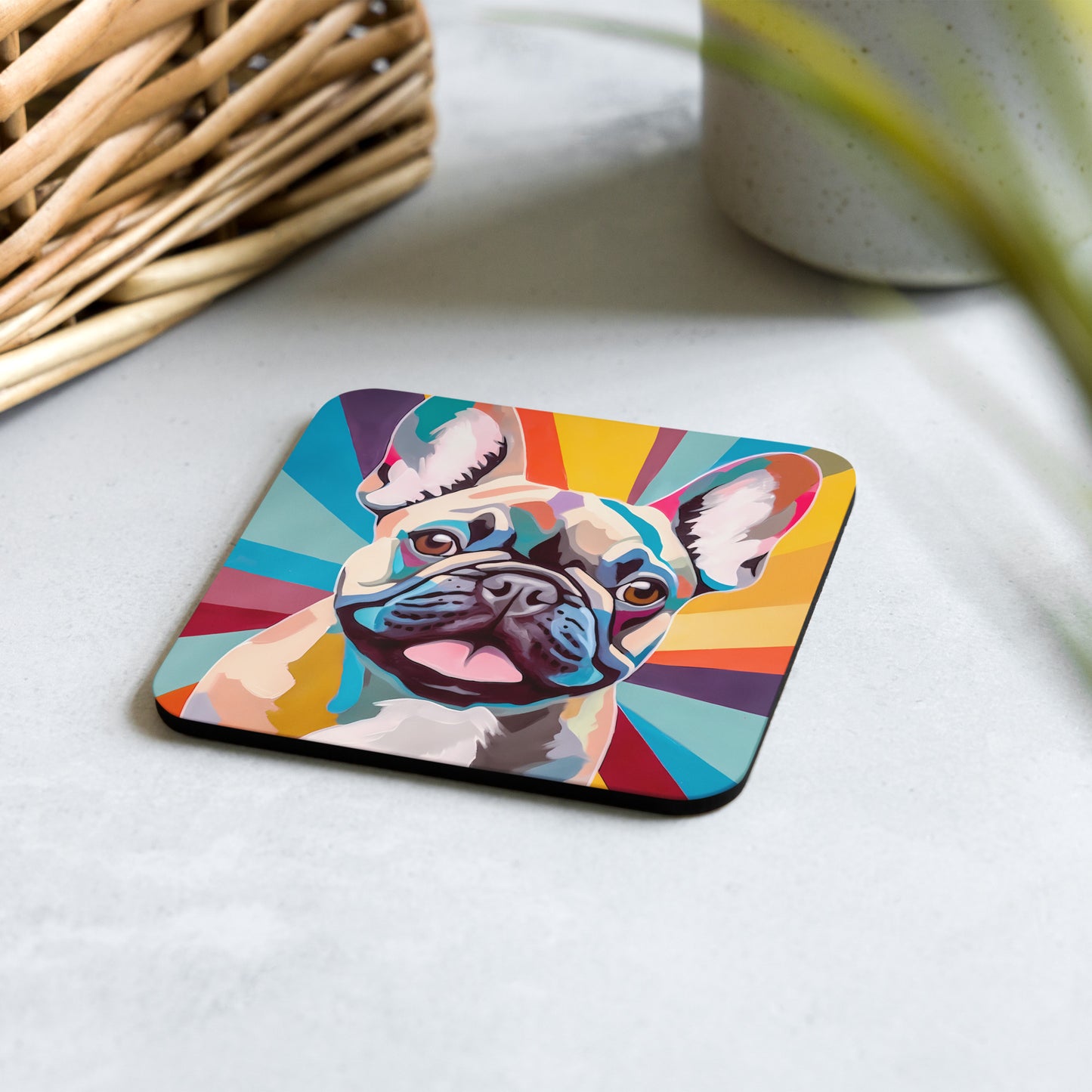 Starburst Frenchie Coaster