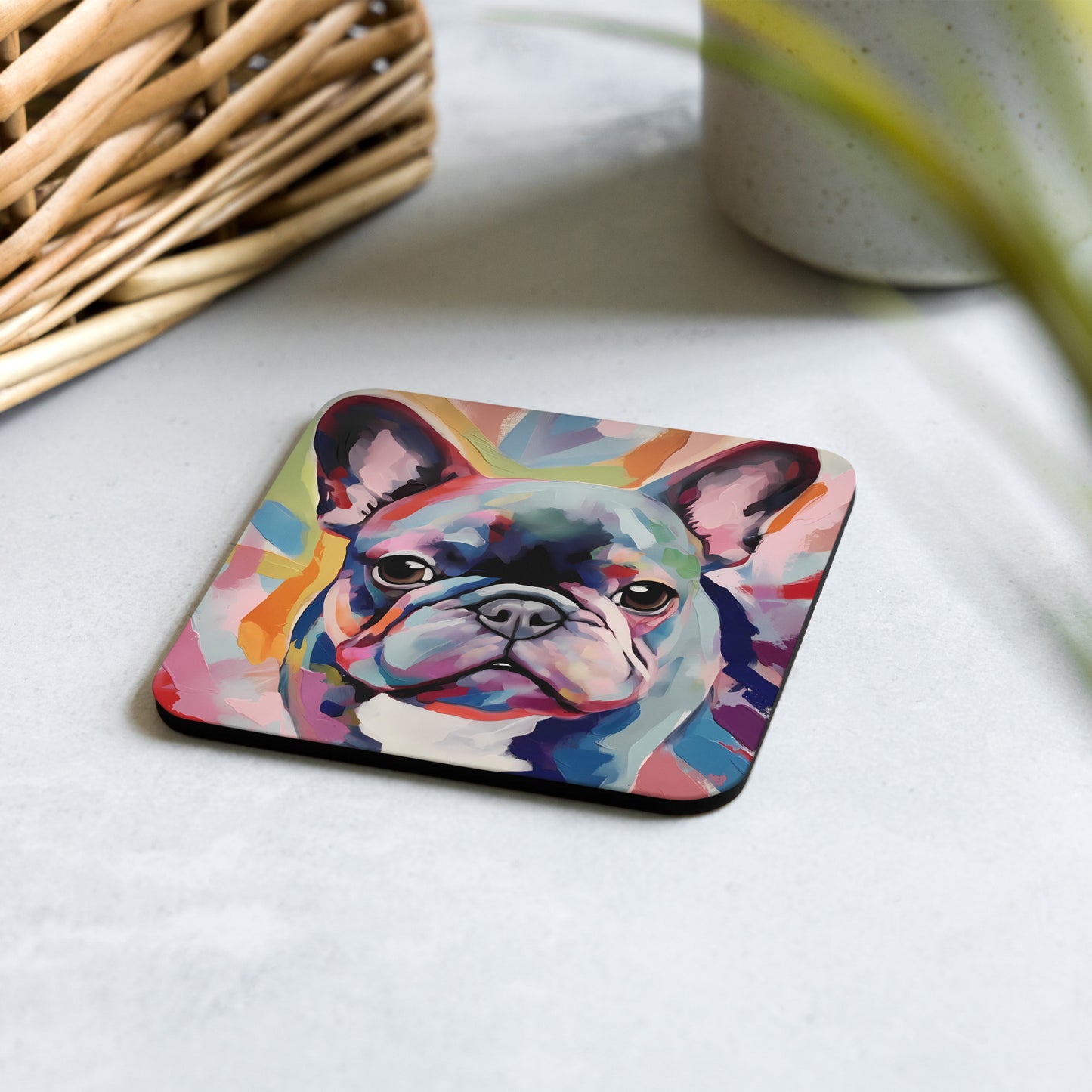 Watercolor Frenchie Coaster