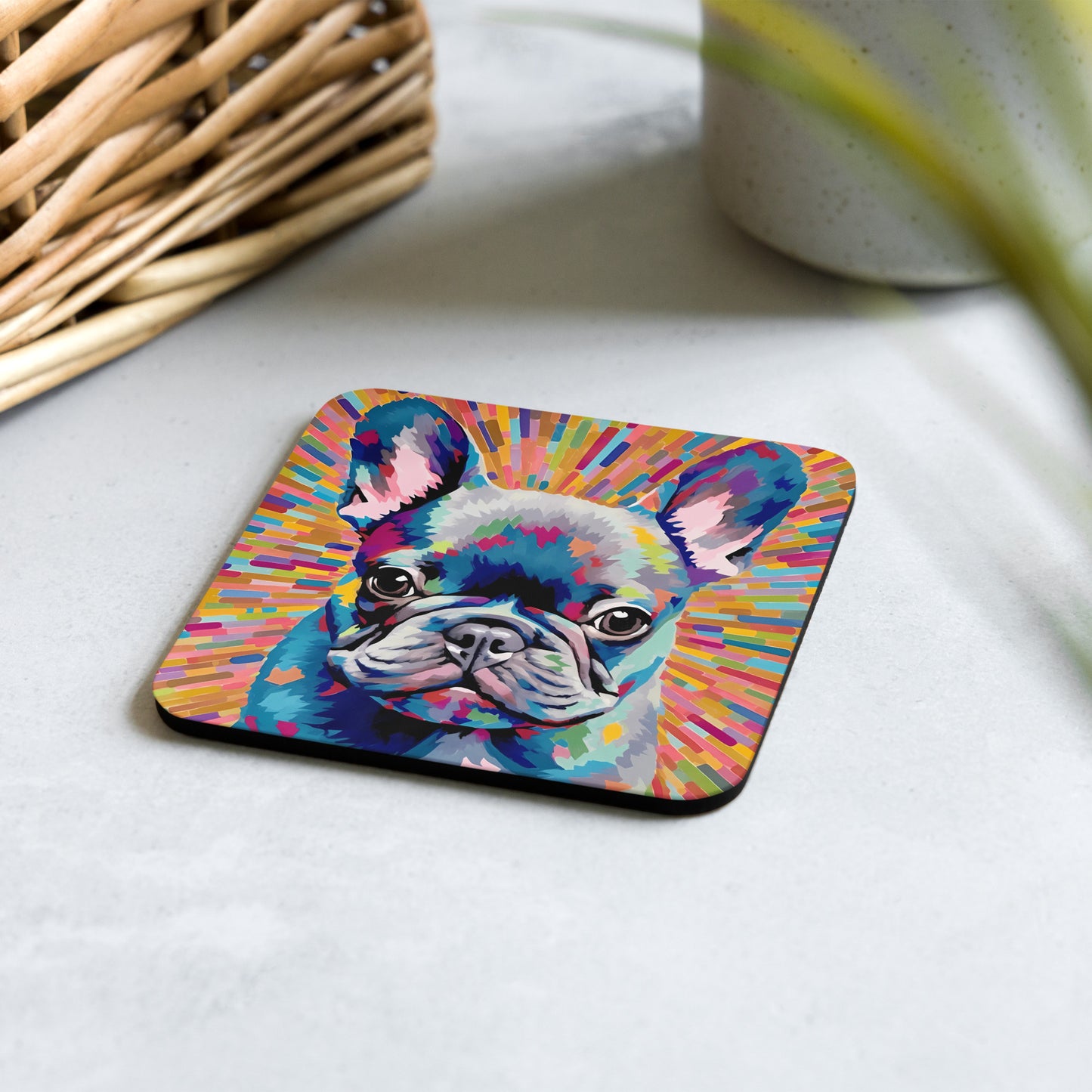 Starburst Frenchie Coaster