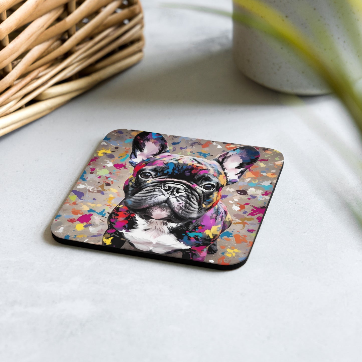 Paint Splash Brindle Coaster