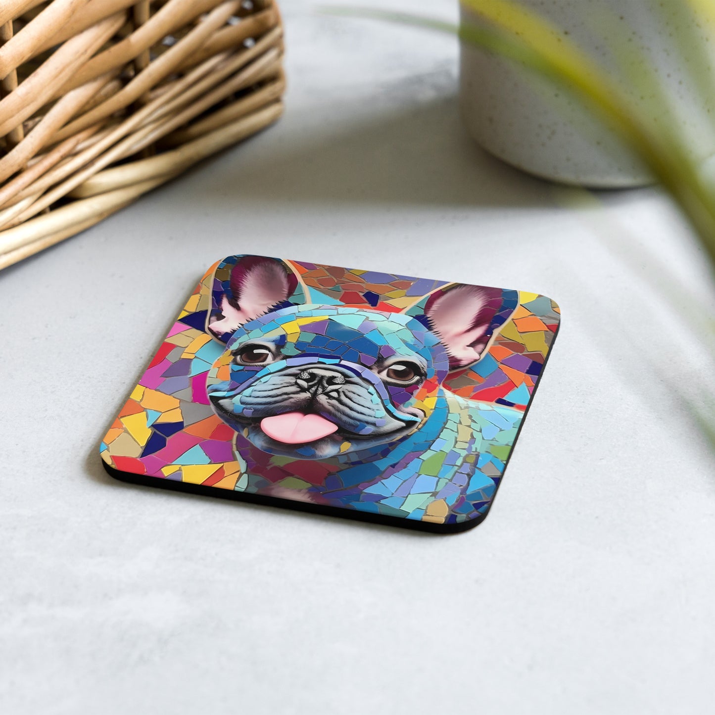 Mosaic Frenchie Coaster