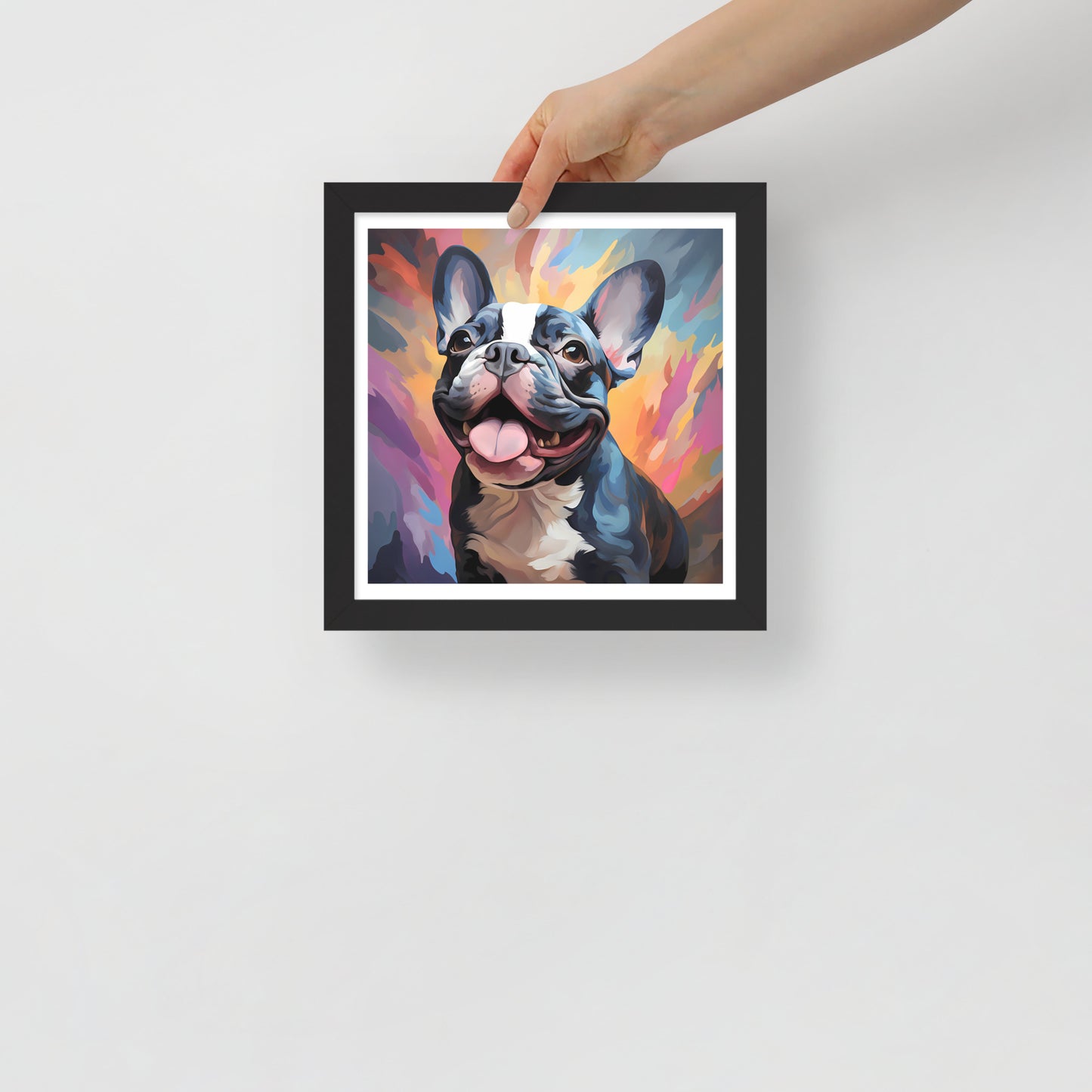 Pied Pastel Splash Framed Poster