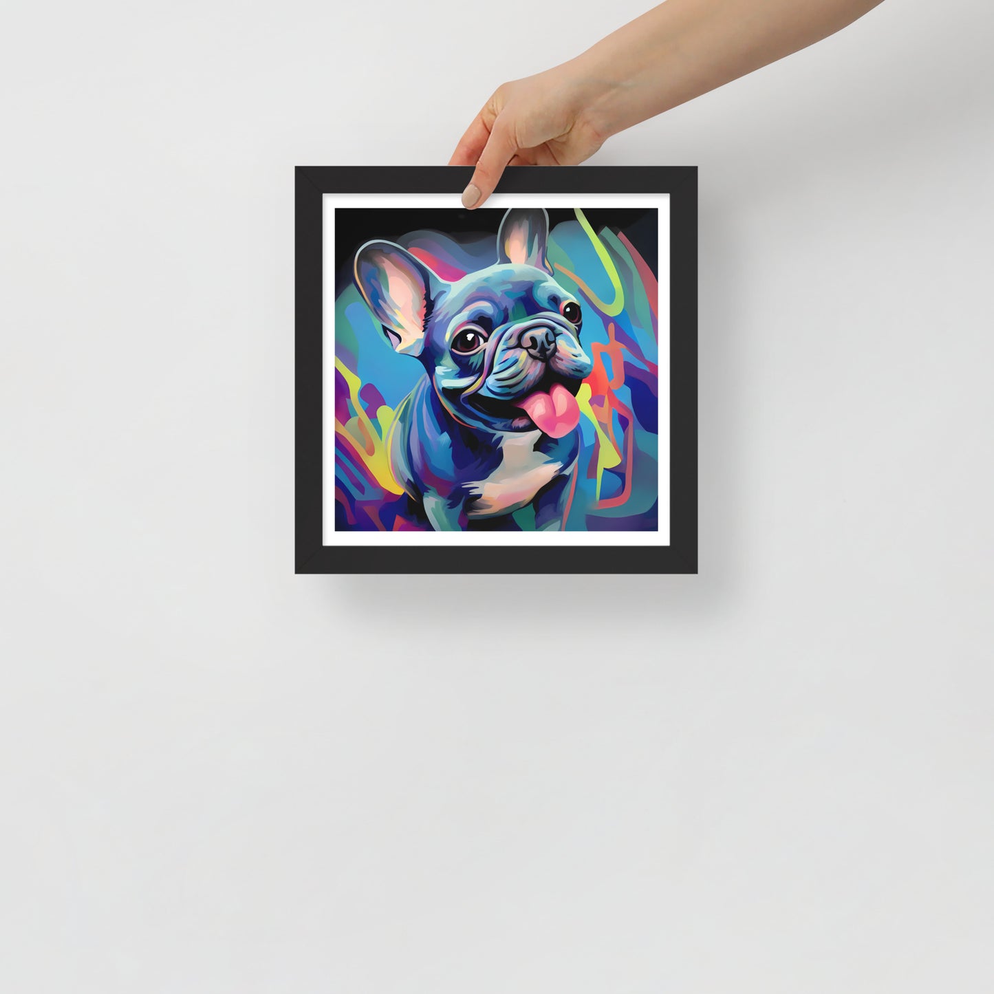 Urban Frenchie Flair Framed Poster