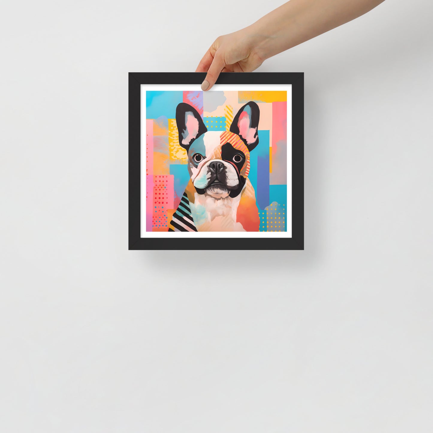 Patchy Pooch Framed Poster