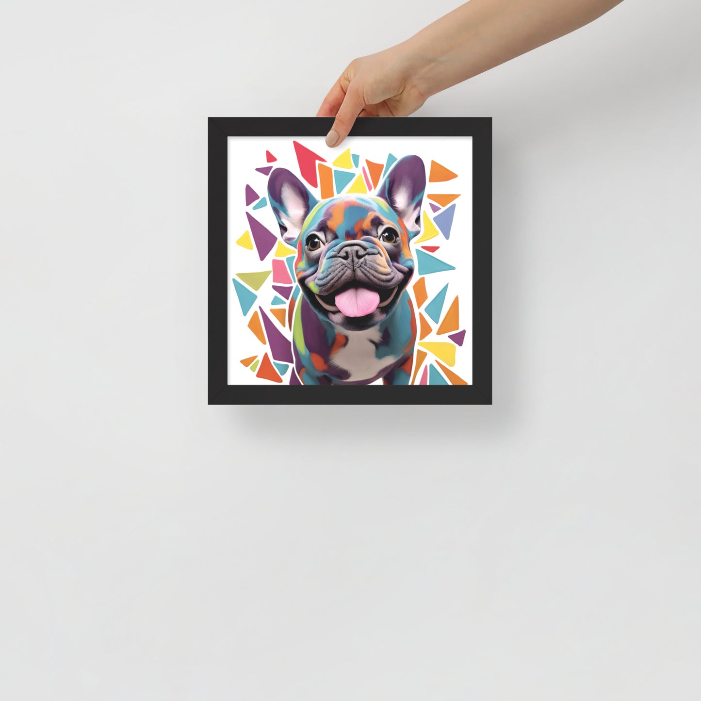Prismatic Pup Framed Poster