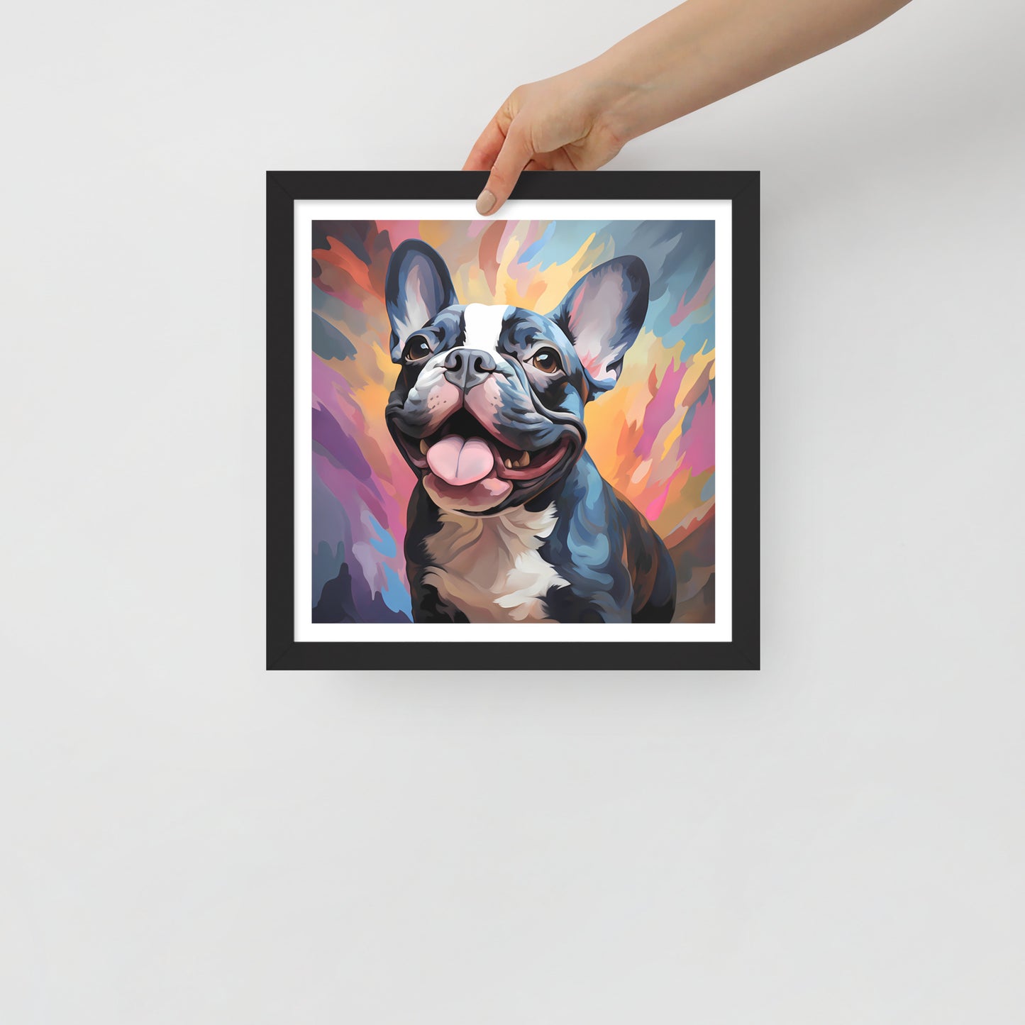 Pied Pastel Splash Framed Poster