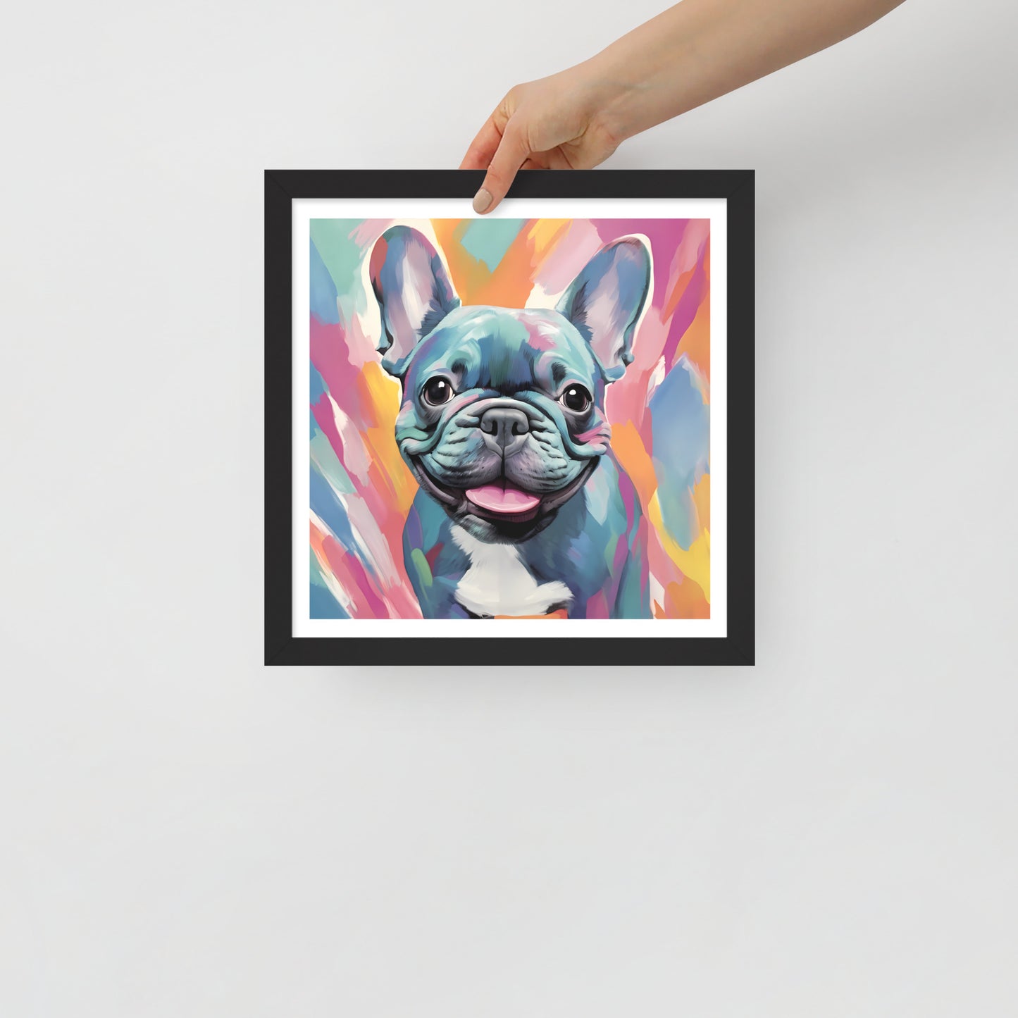 Pastel Pooch Panache Framed Poster