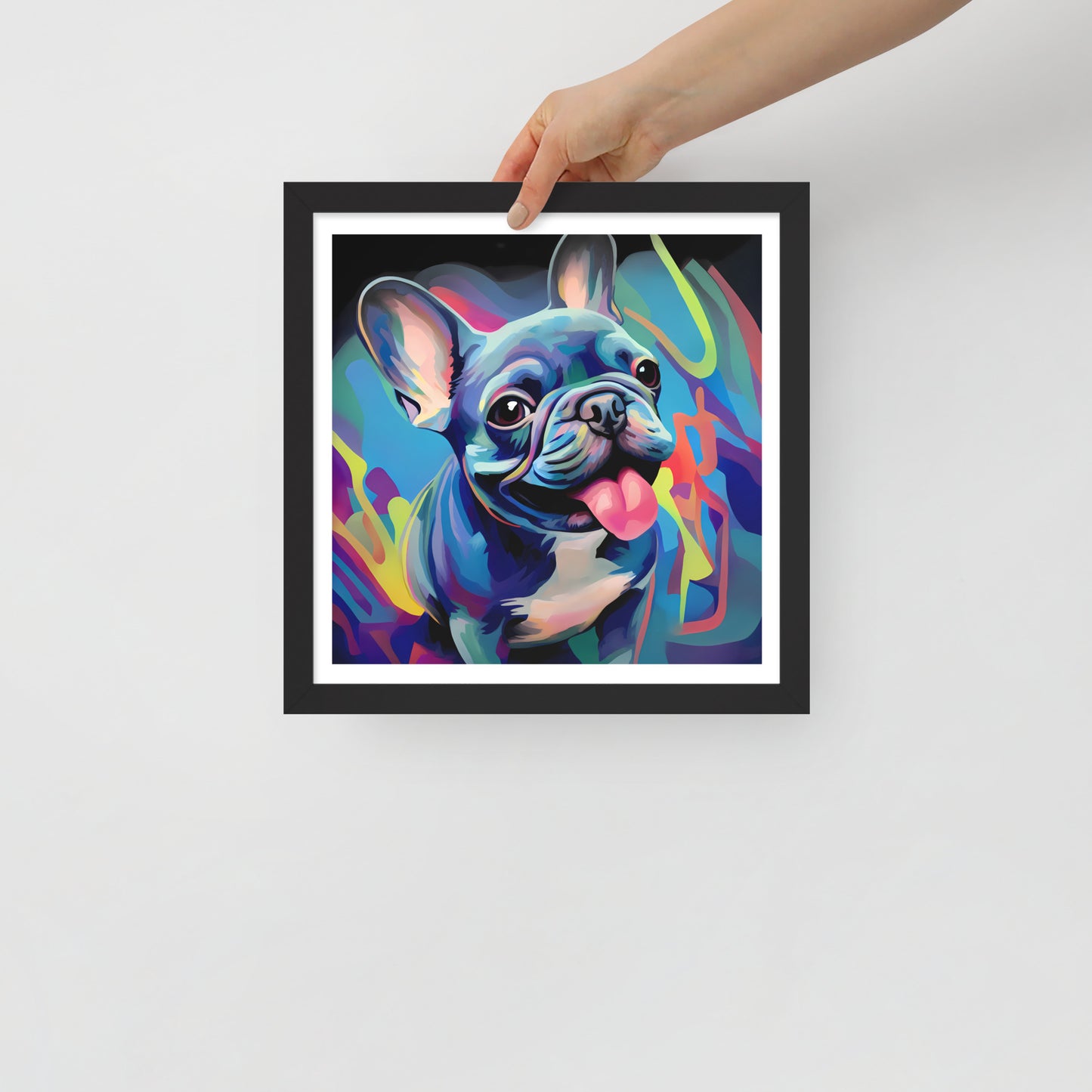 Urban Frenchie Flair Framed Poster