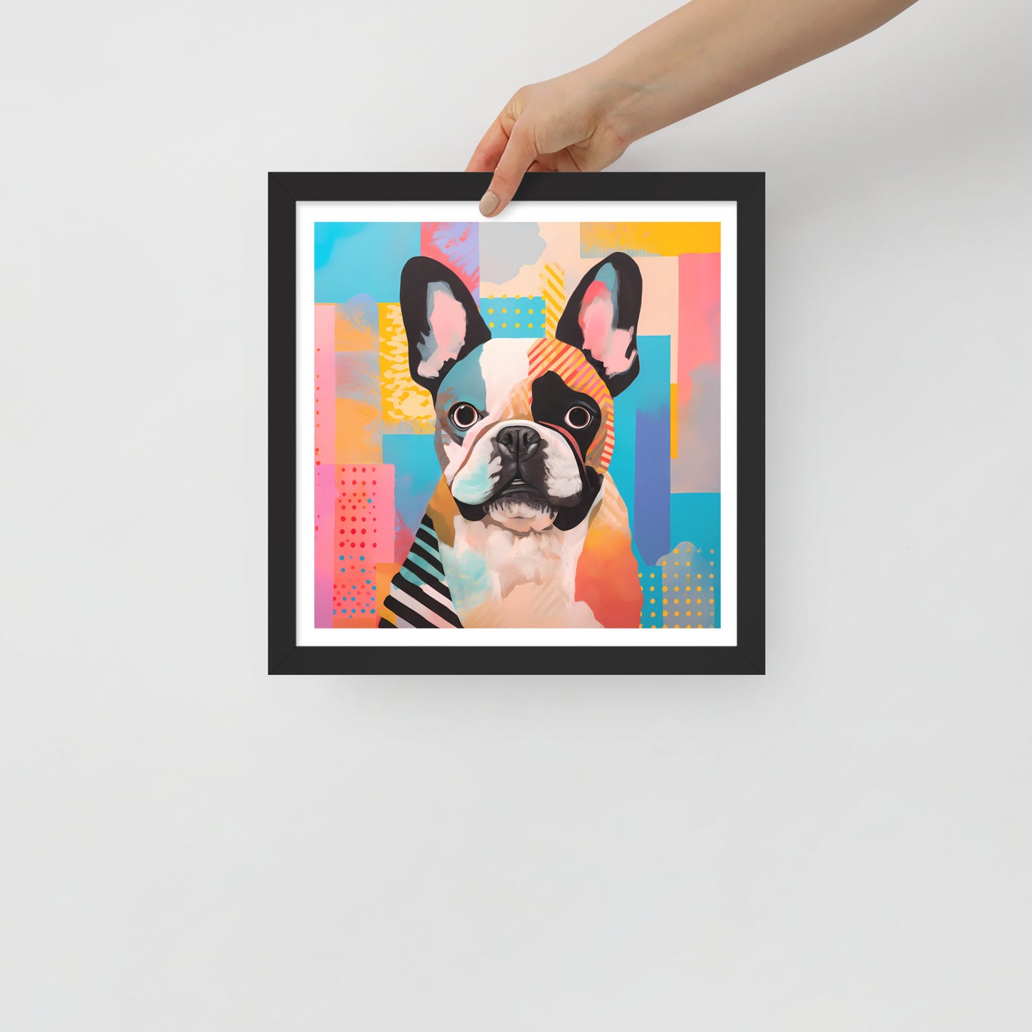 Patchy Pooch Framed Poster