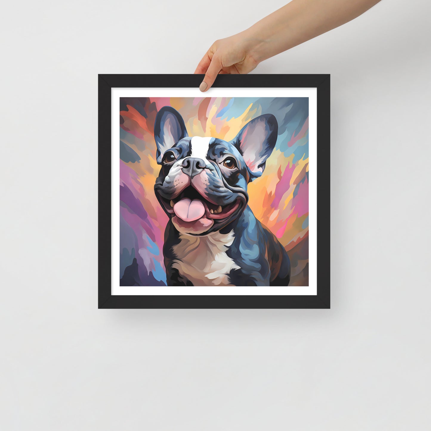 Pied Pastel Splash Framed Poster
