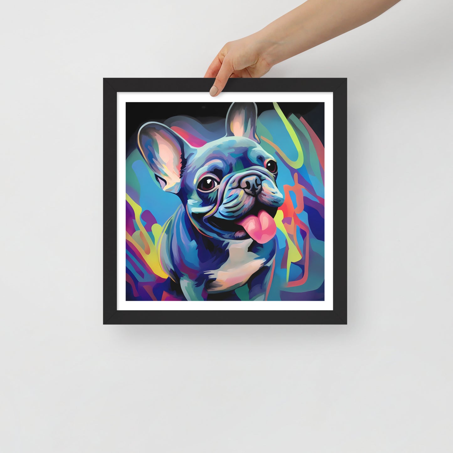 Urban Frenchie Flair Framed Poster