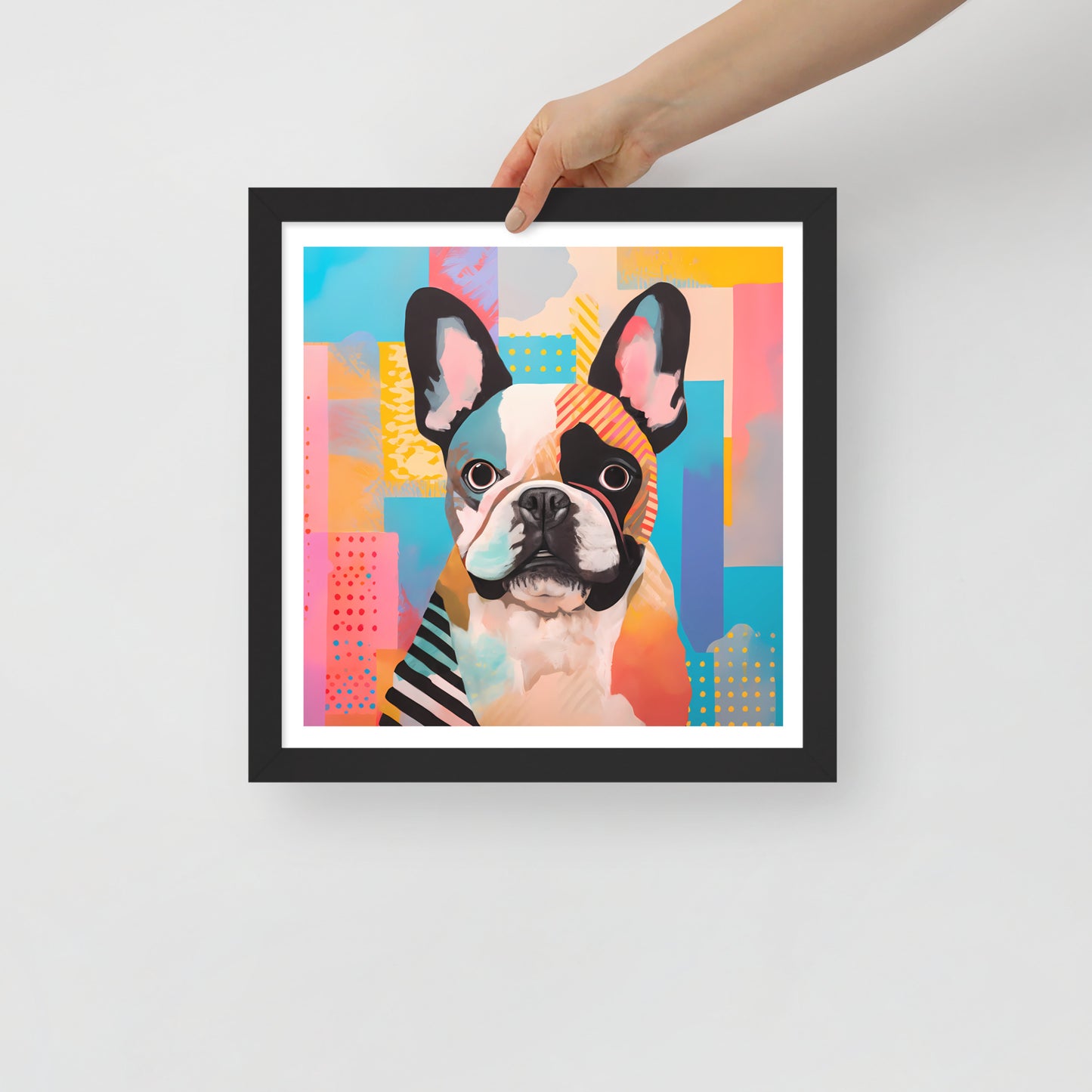 Patchy Pooch Framed Poster