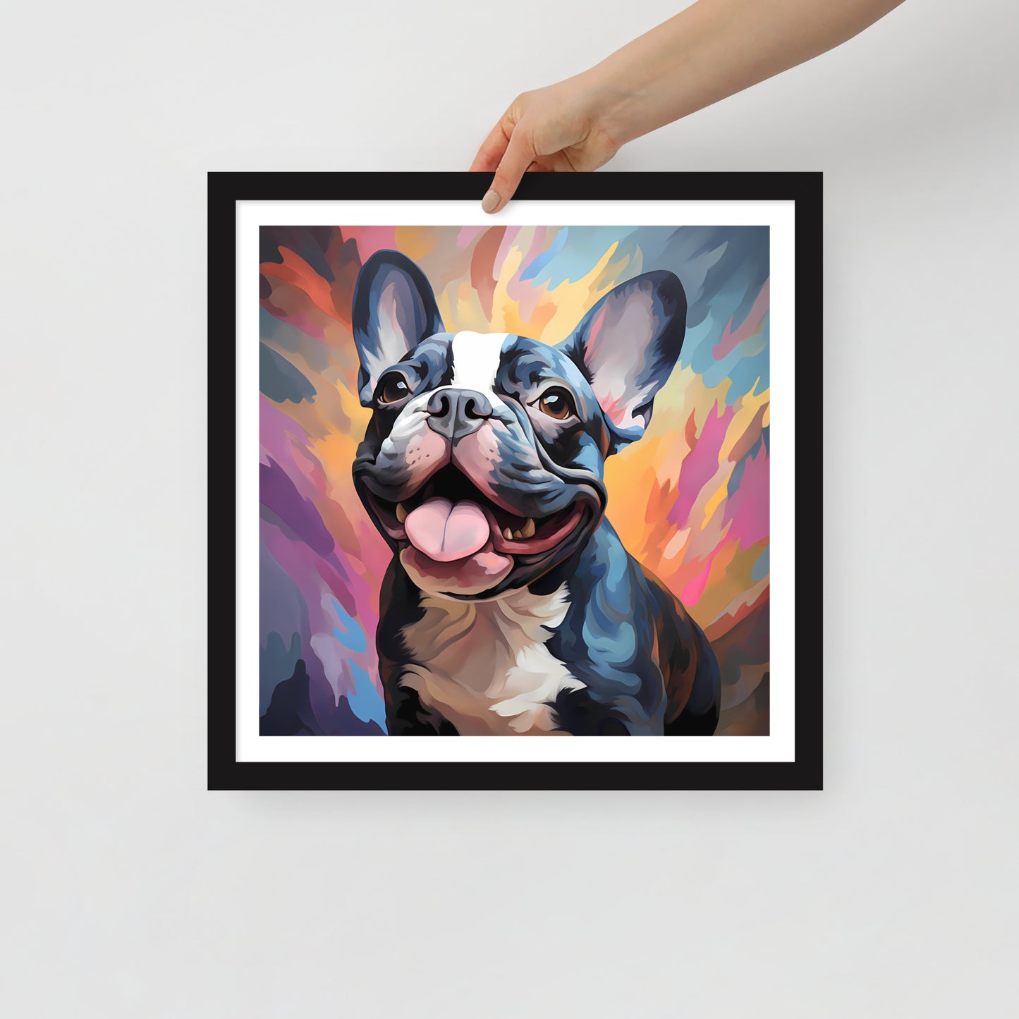 Pied Pastel Splash Framed Poster