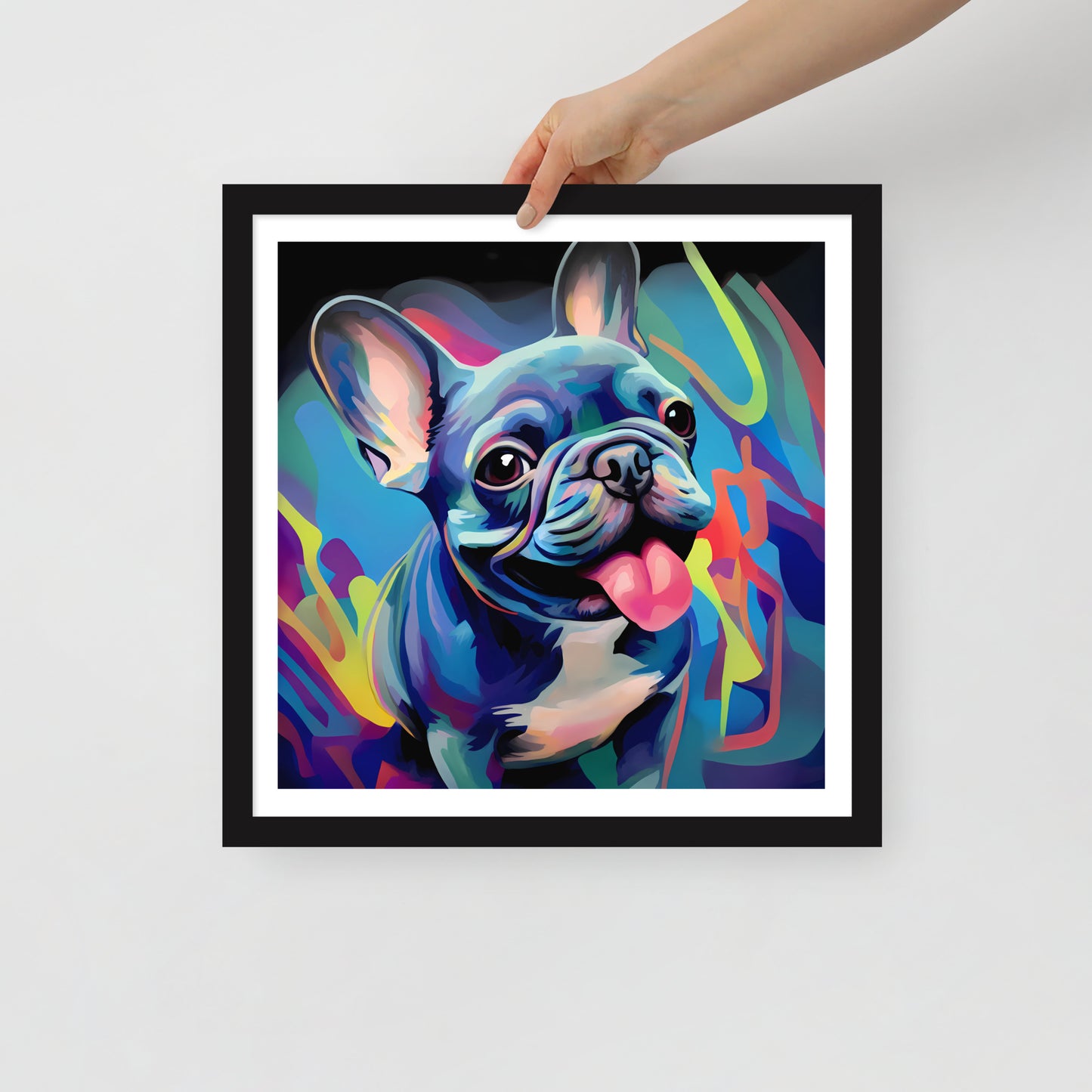 Urban Frenchie Flair Framed Poster
