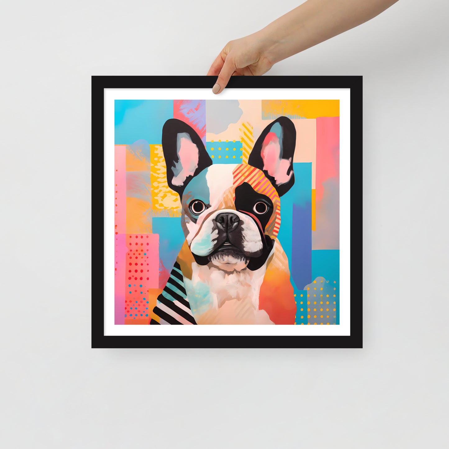 Patchy Pooch Framed Poster
