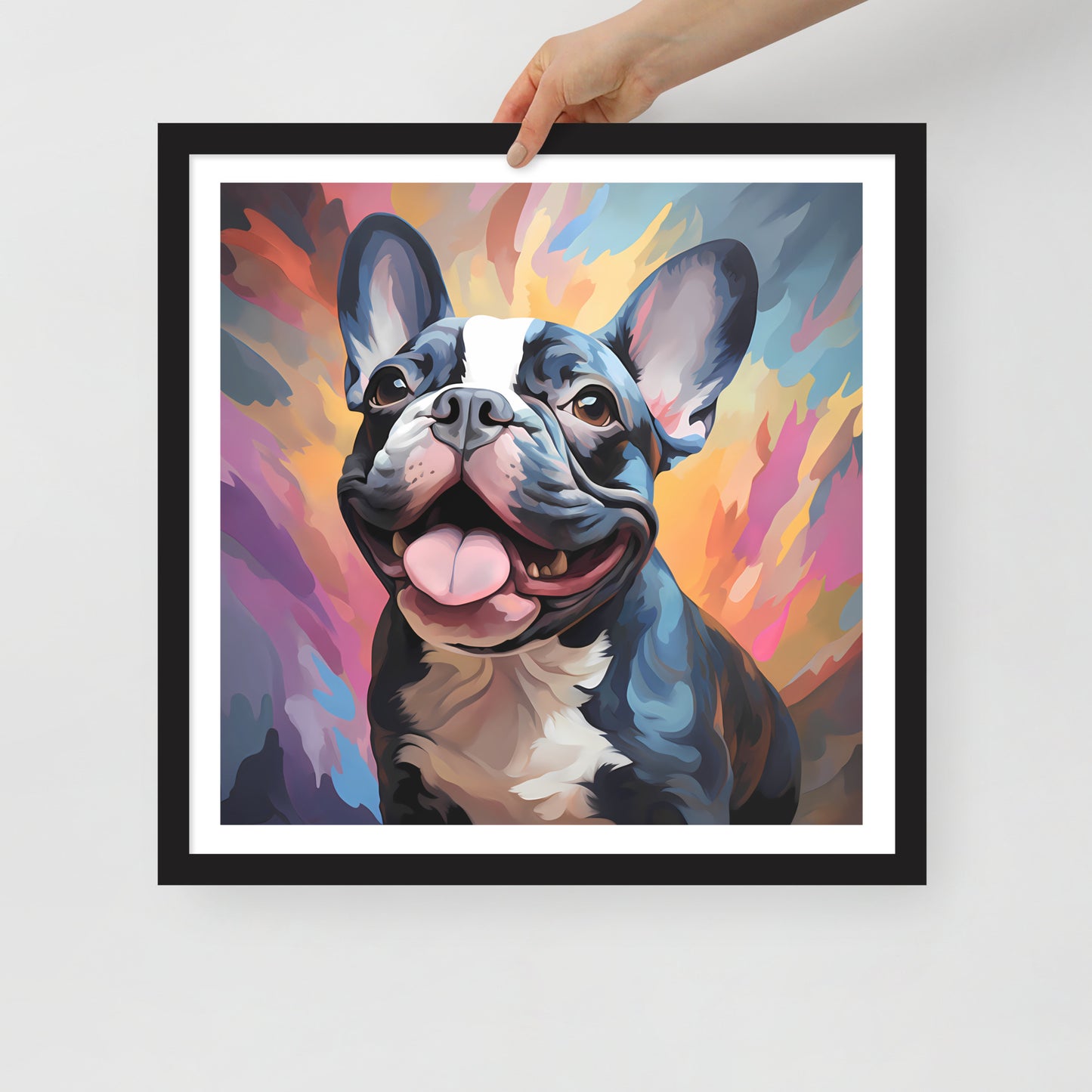 Pied Pastel Splash Framed Poster