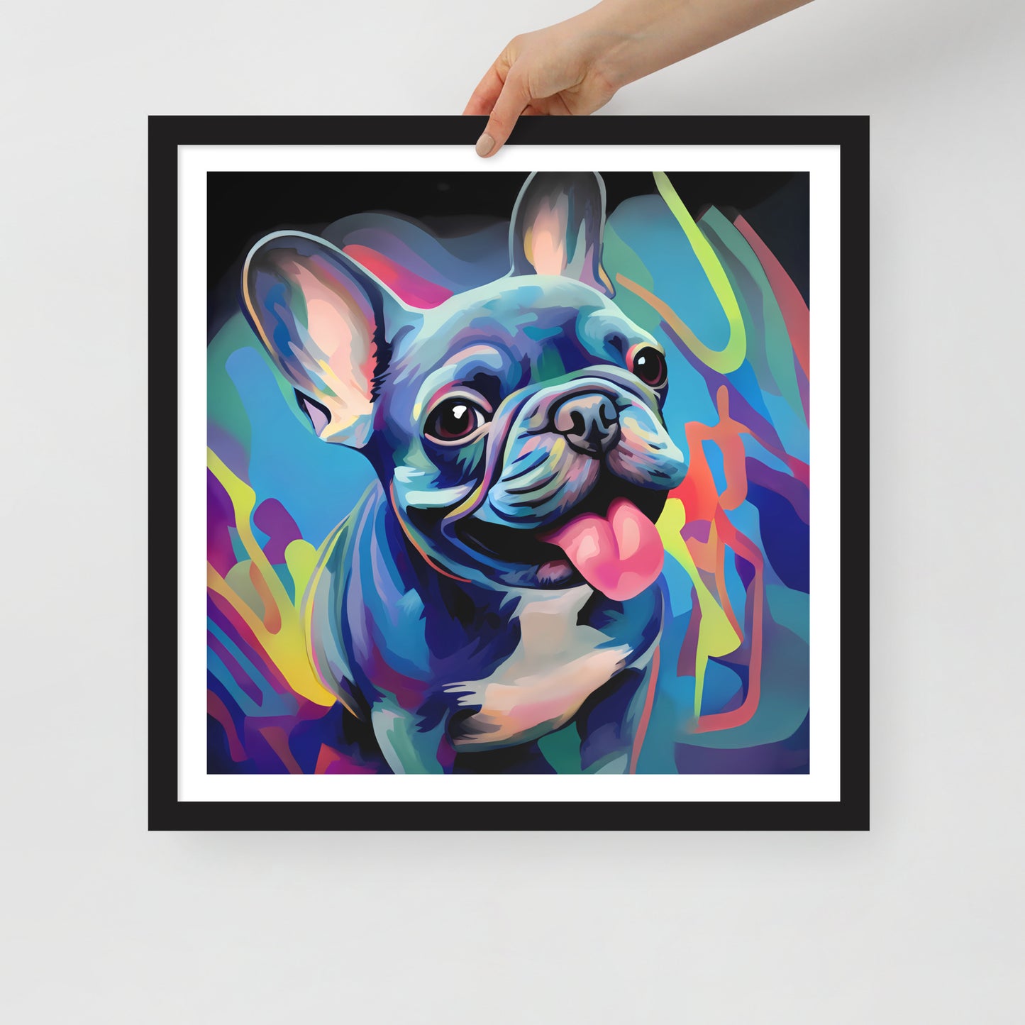 Urban Frenchie Flair Framed Poster