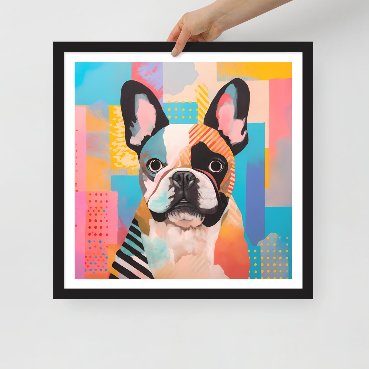Patchy Pooch Framed Poster