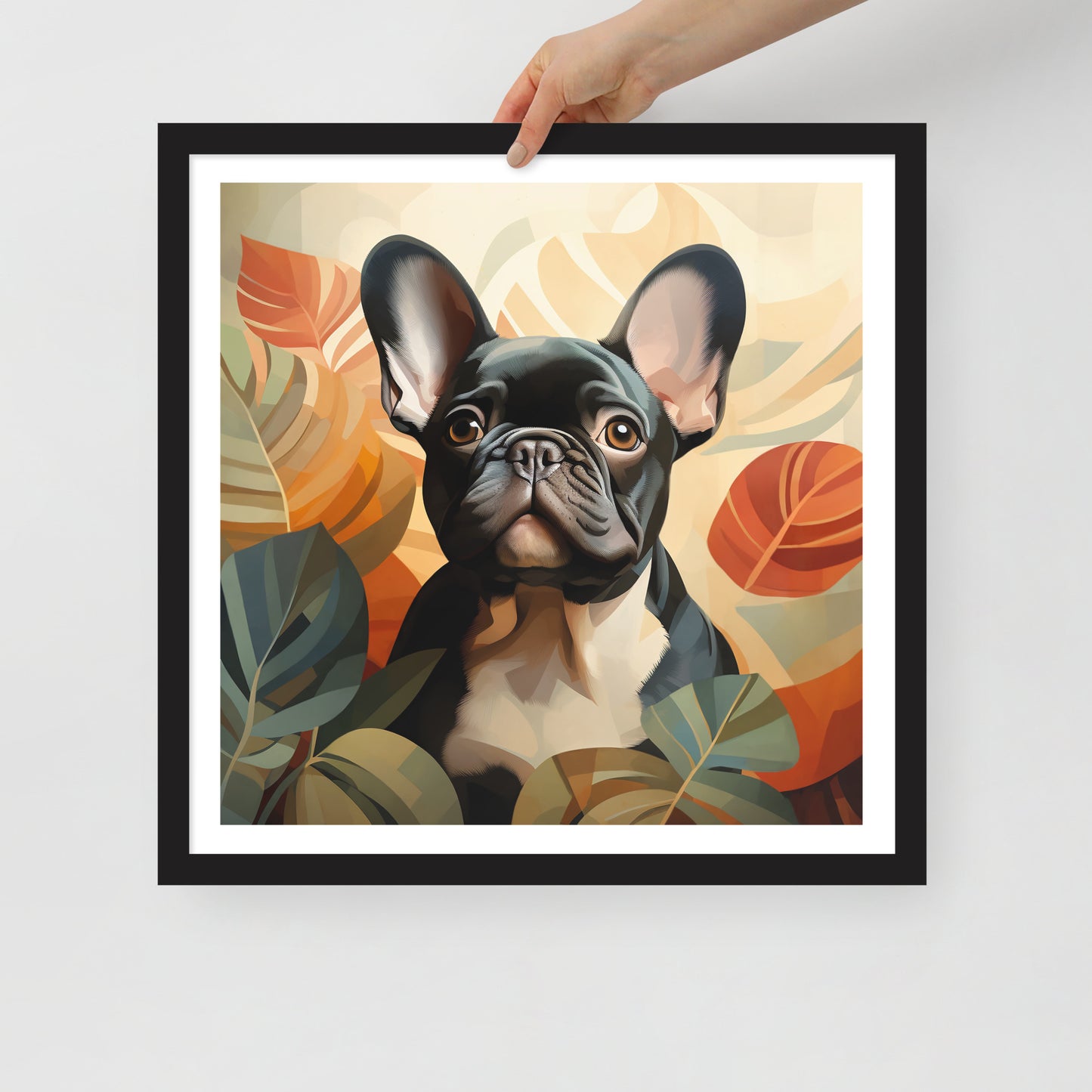 Boho Brindle Framed Poster