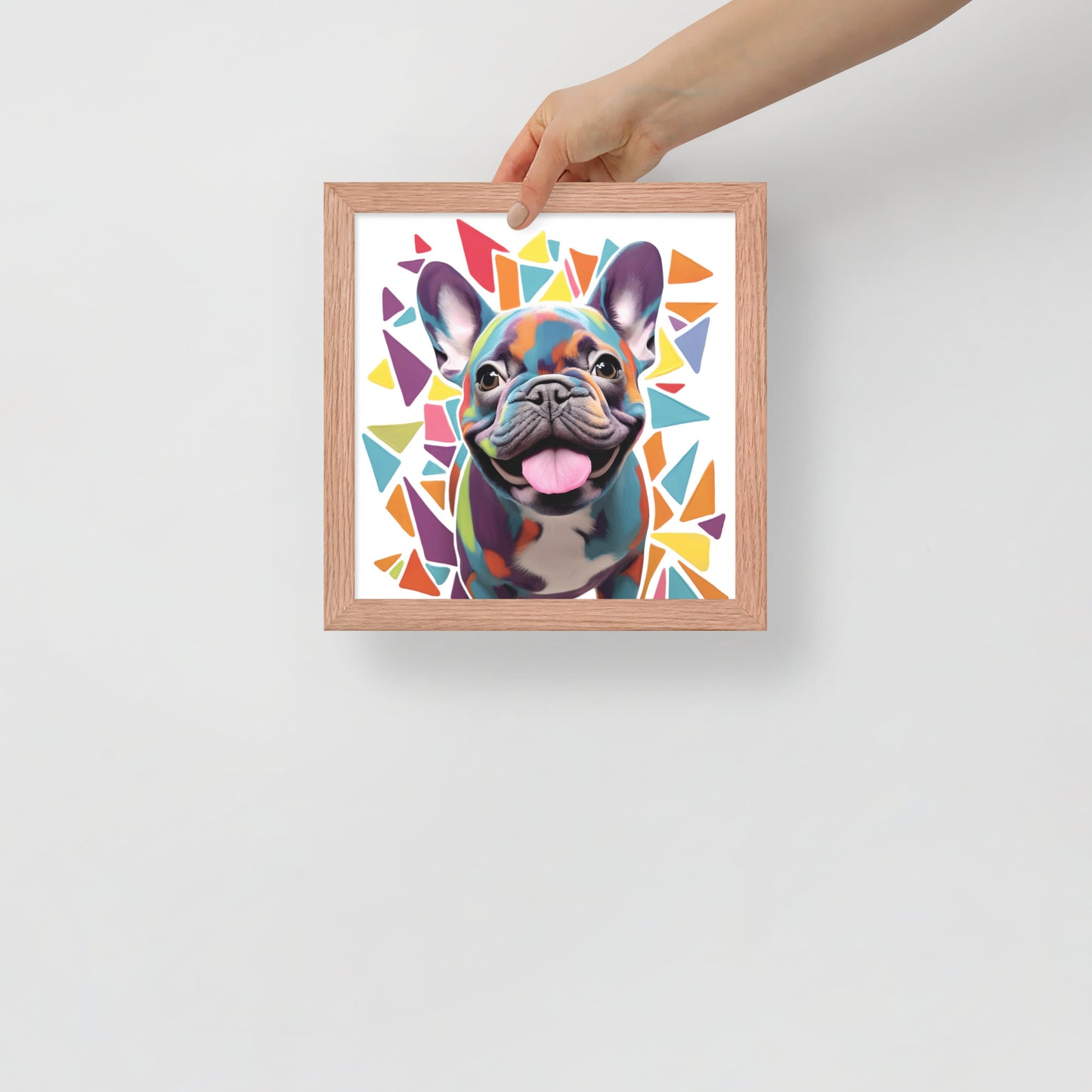 Prismatic Pup Framed Poster
