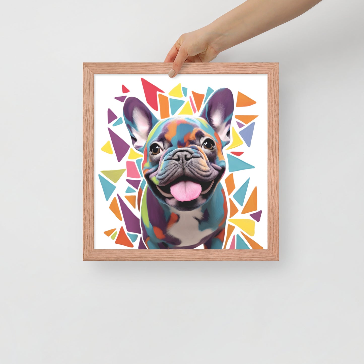 Prismatic Pup Framed Poster