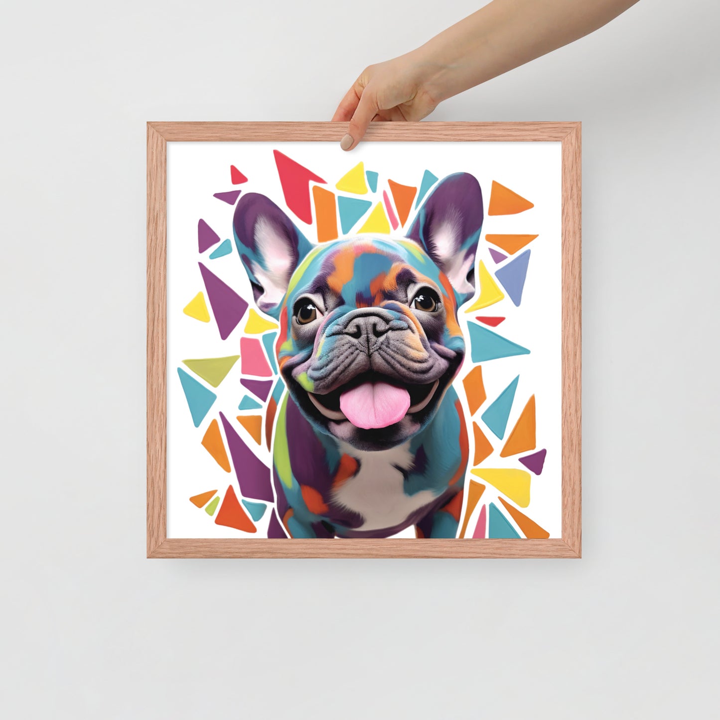 Prismatic Pup Framed Poster
