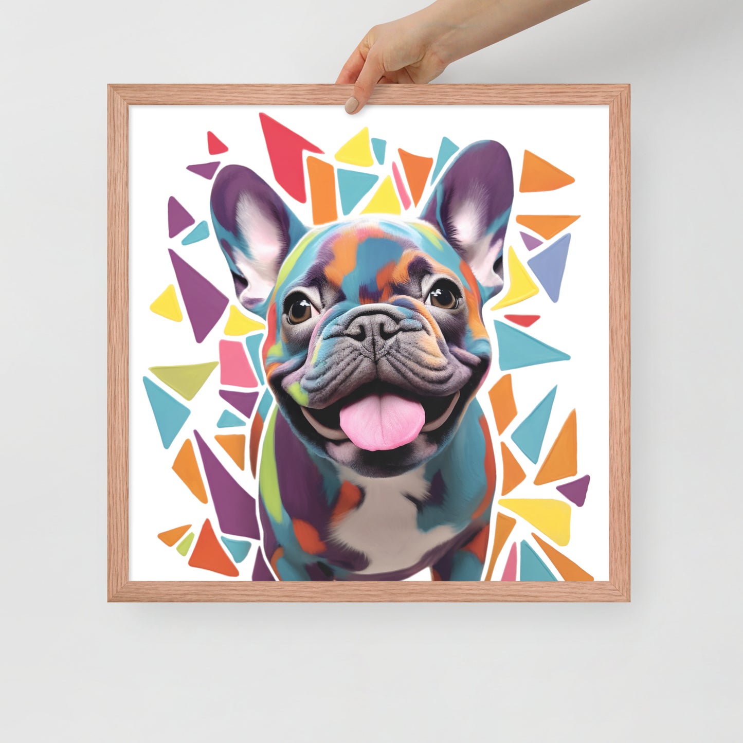 Prismatic Pup Framed Poster