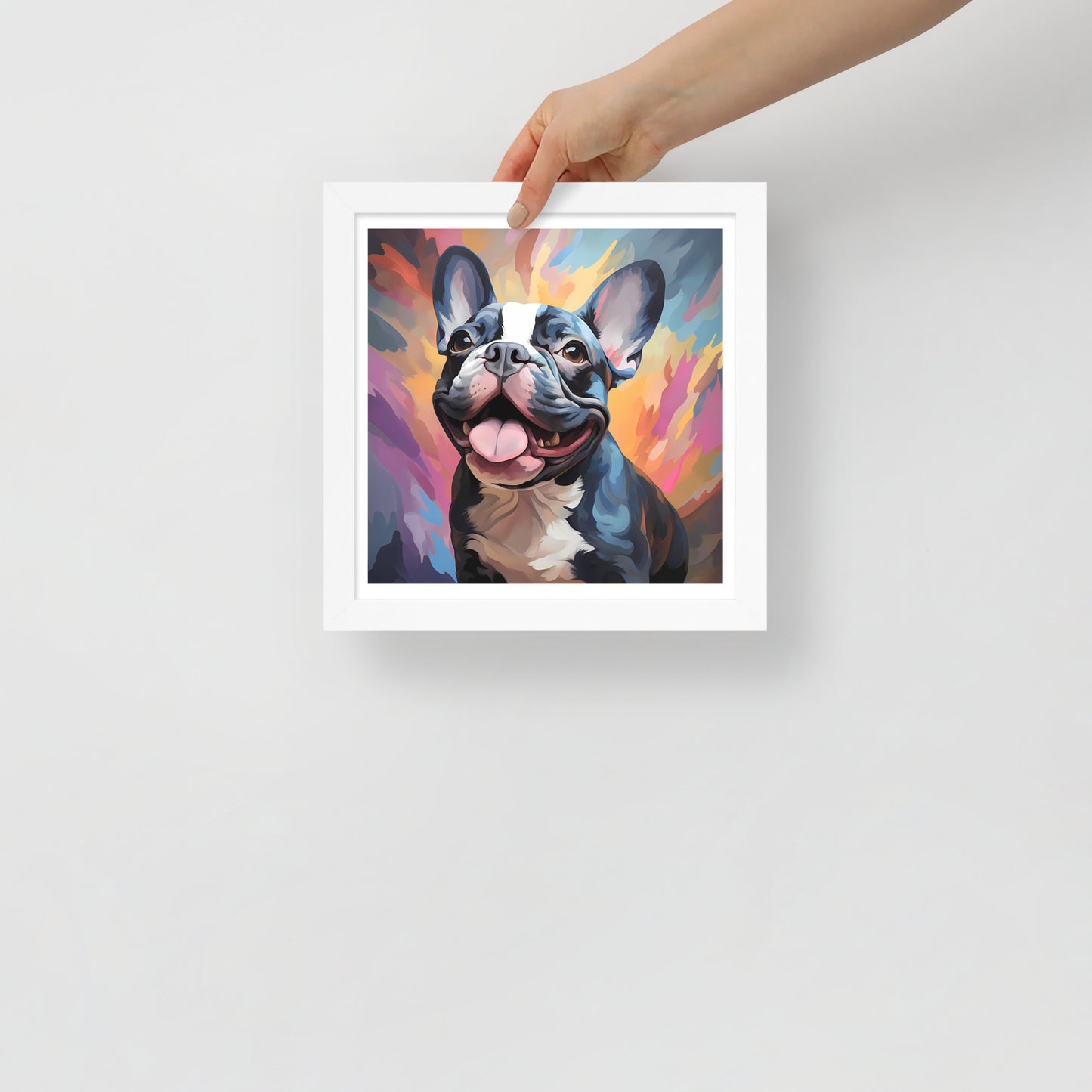 Pied Pastel Splash Framed Poster