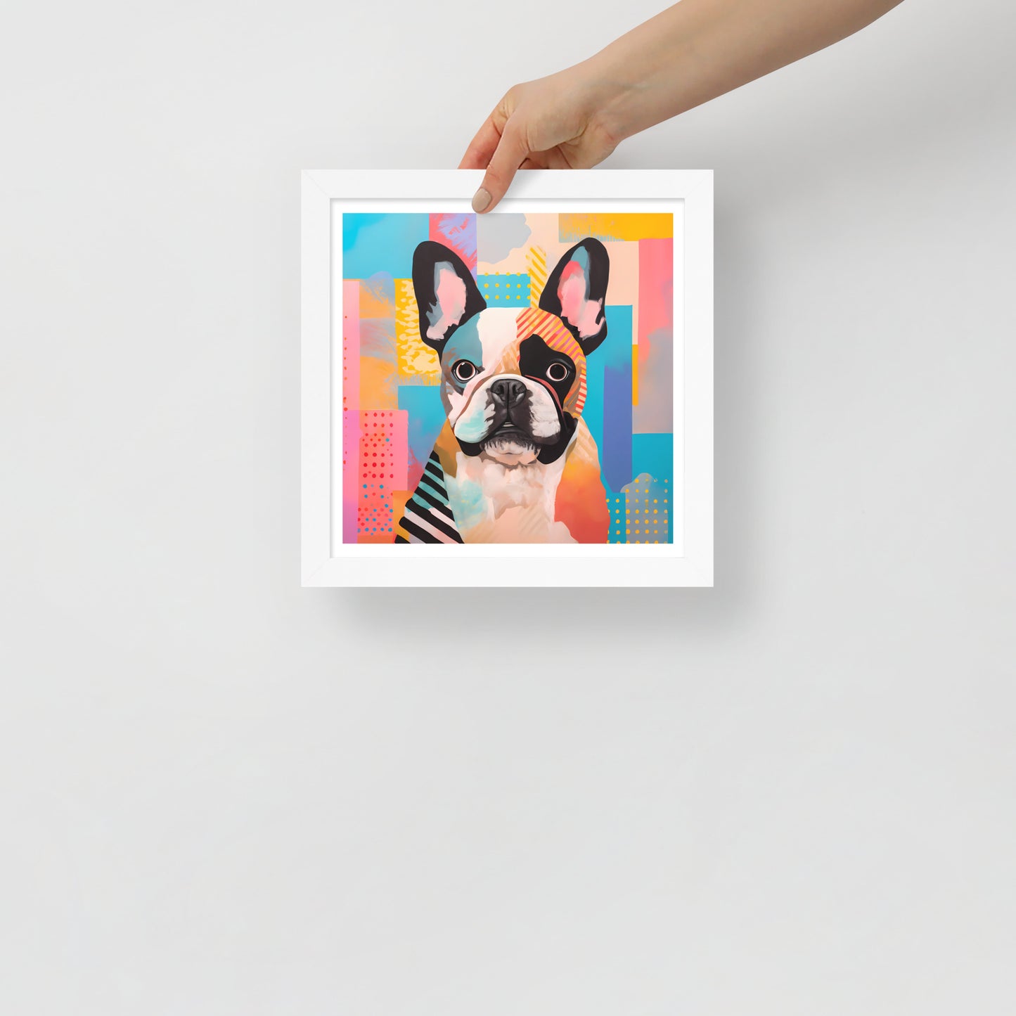 Patchy Pooch Framed Poster