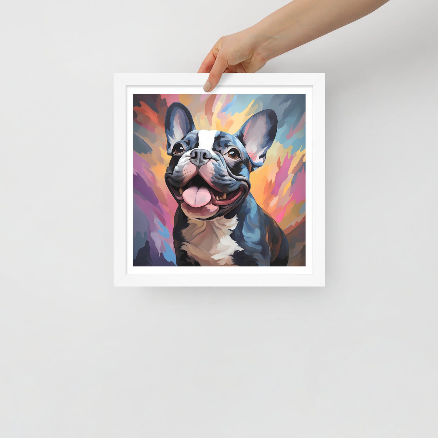 Pied Pastel Splash Framed Poster