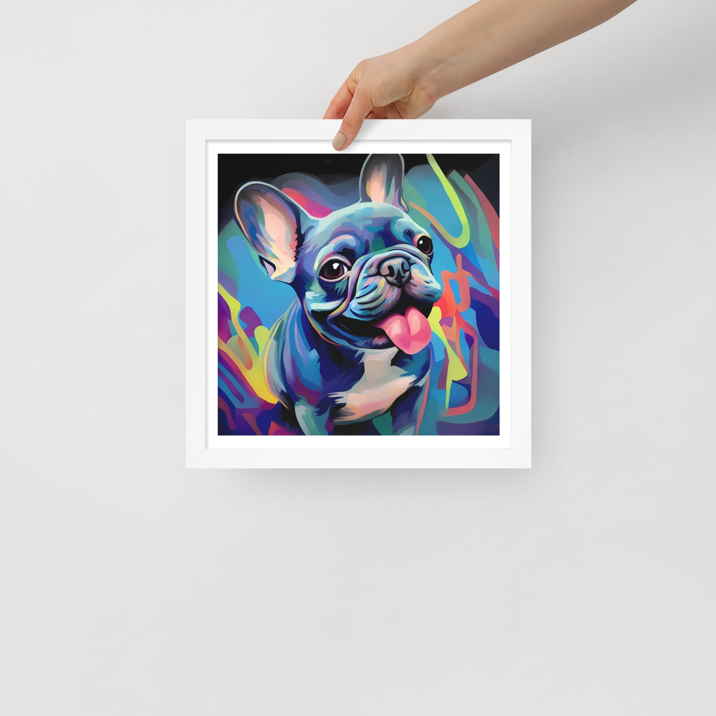 Urban Frenchie Flair Framed Poster