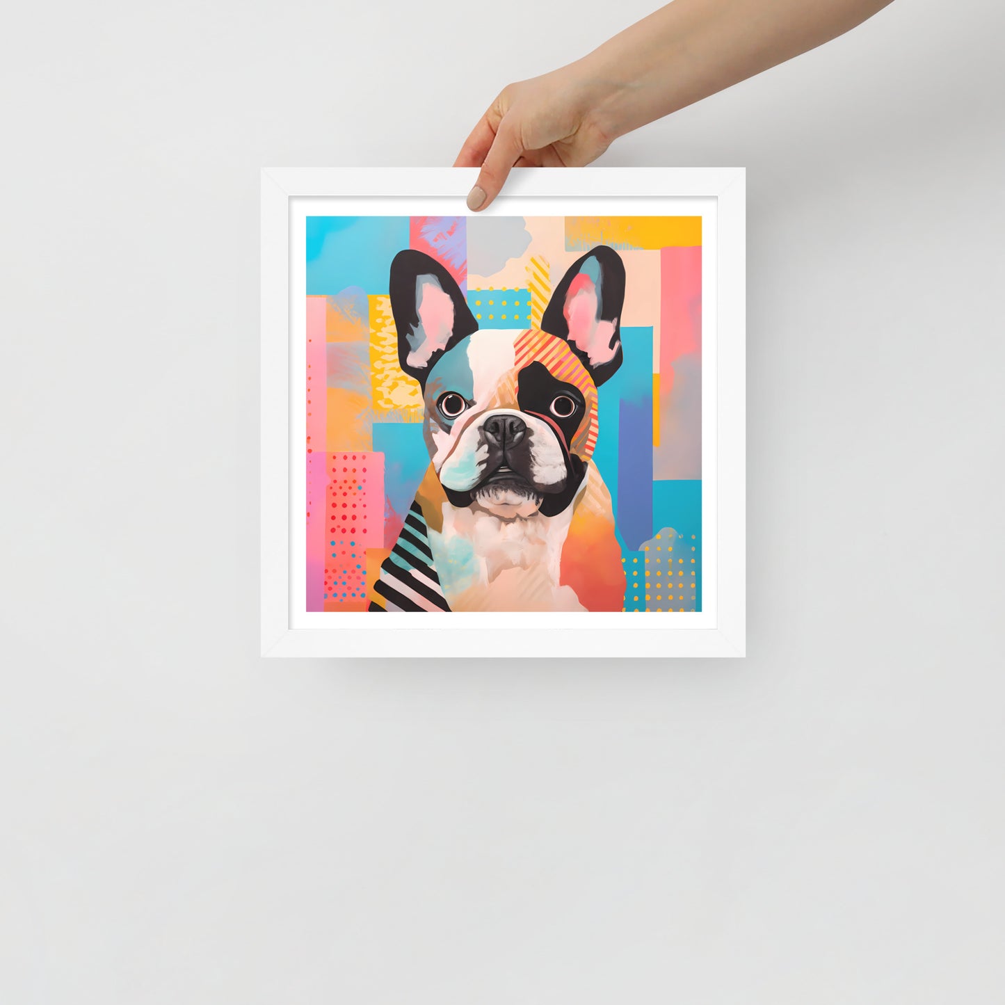Patchy Pooch Framed Poster