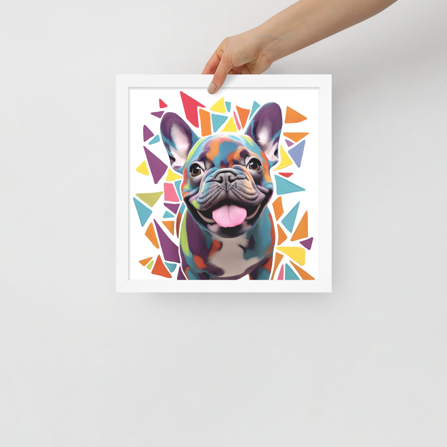 Prismatic Pup Framed Poster