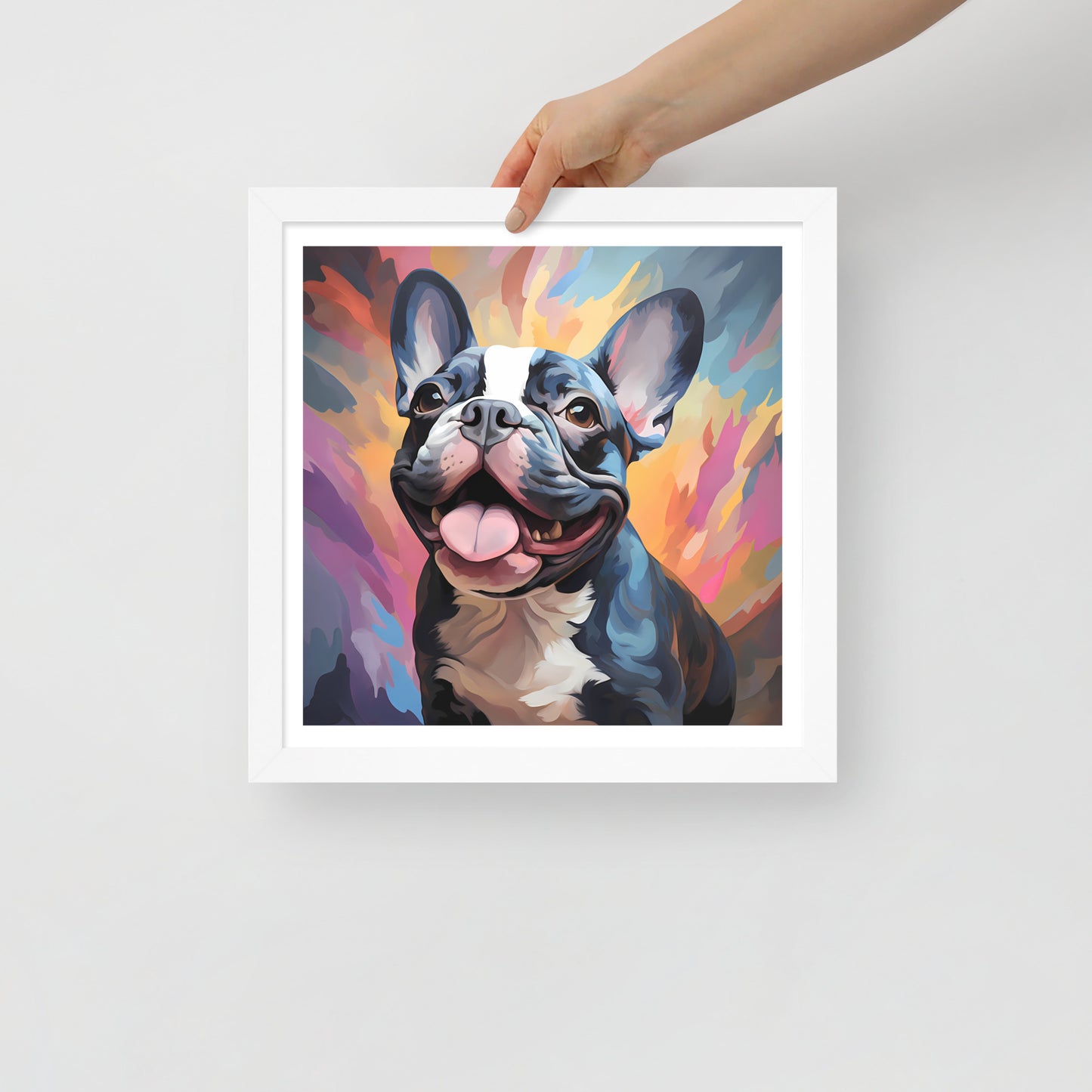 Pied Pastel Splash Framed Poster