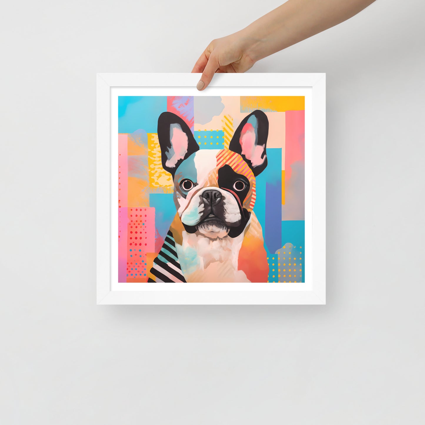Patchy Pooch Framed Poster