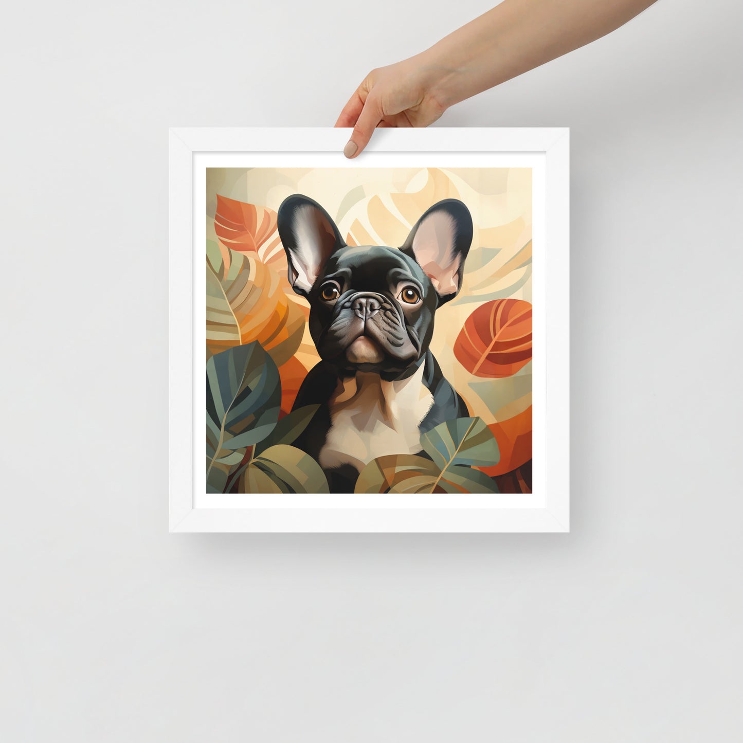 Boho Brindle Framed Poster