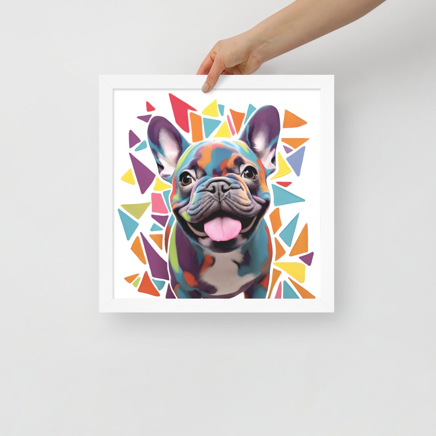 Prismatic Pup Framed Poster