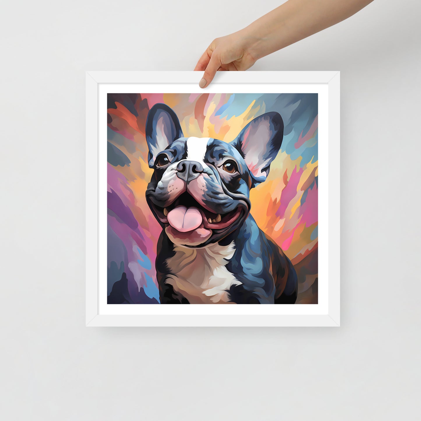 Pied Pastel Splash Framed Poster
